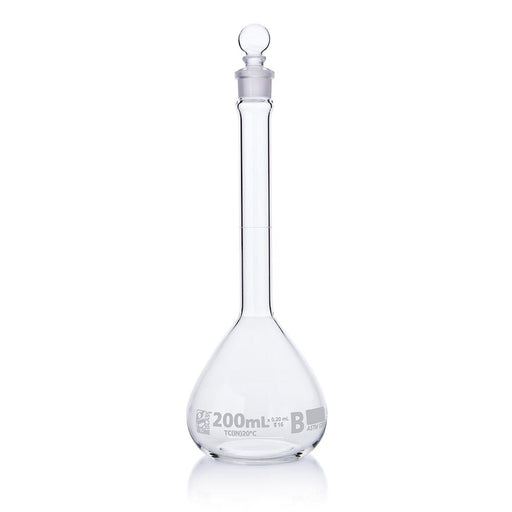 Flask, Volumetric , Globe Glass, 200mL