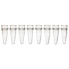 PCR 8-strip tubes, 0.2mL, PP, natural, no caps