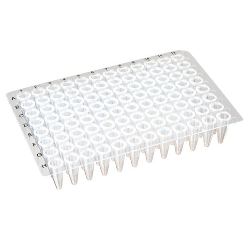 96-well PCR plate, 0.2mL, PP, natural, flat top