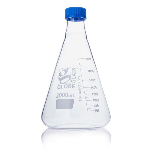 Flask, Erlenmeyer, Globe Glass, 2000mL