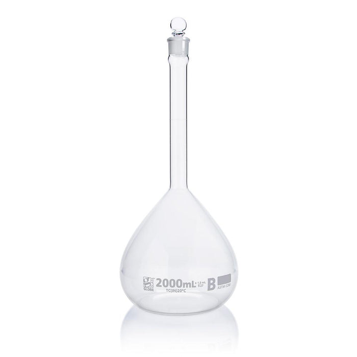 Flask, Volumetric , Globe Glass, 2000mL