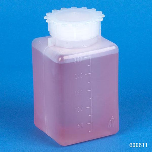 Bottle,250mL,wide mouth,square