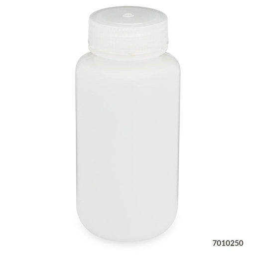 Bottle, Wide Mouth, Round, HDPE, 250mL