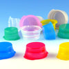 Snap cap, clear, PE