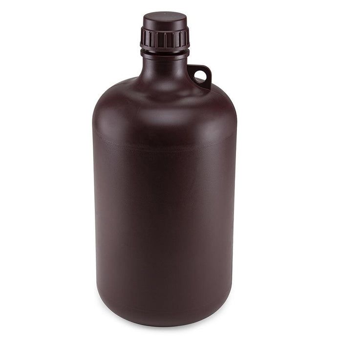 Bottle, Amber Narrow Mouth, Round, PP, 8 Liter