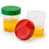 Specimen container, 4oz, red screwcap