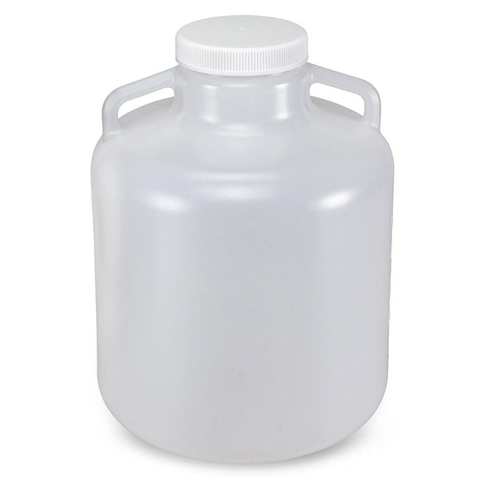 Carboy, Wide Mouth with Handles, LDPE, 10 Liter