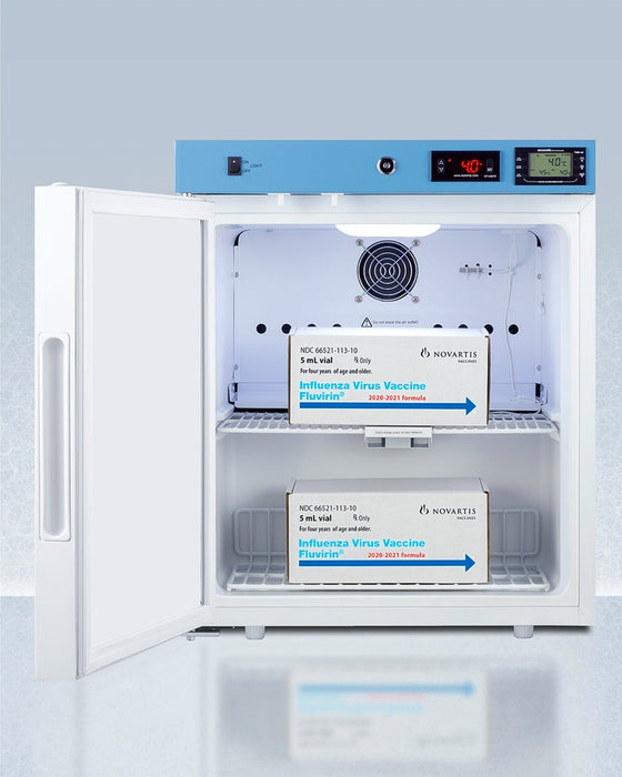 Accucold 19" Wide Compact Healthcare Refrigerator, Certified to NSF/ANSI - ACR21WNSF456LHD