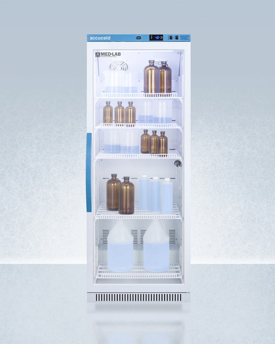 Accucold Upright Laboratory Refrigerator, 12 Cu.Ft., Glass Door - ARG12ML