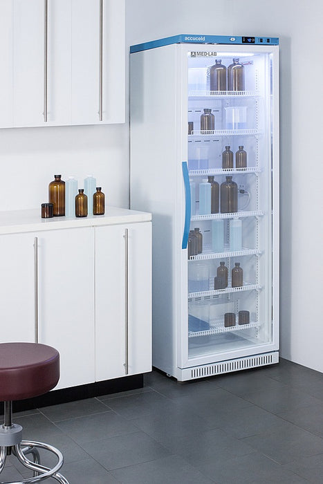 Accucold Upright Laboratory Refrigerator, 15 Cu.Ft., Glass Door - ARG15ML
