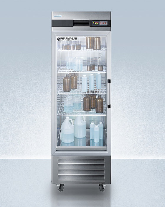 Accucold 23 Cu.Ft. Left-Hand Glass Door Upright Pharmacy Refrigerator - ARG23MLLH