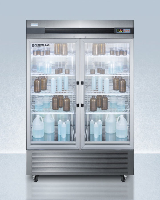 Accucold 49 Cu.Ft. Glass Double Door Upright Pharmacy Refrigerator - ARG49ML