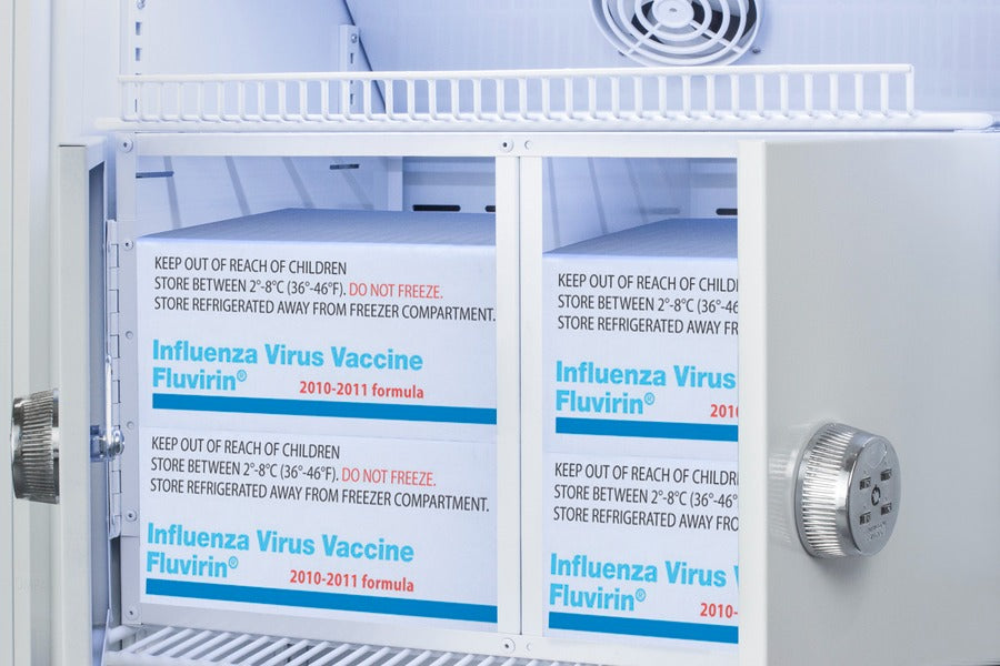 Accucold 15 Cu. Ft. Interior Locker Glass Door Vaccine Refrigerator - ARG15PVLOCKER