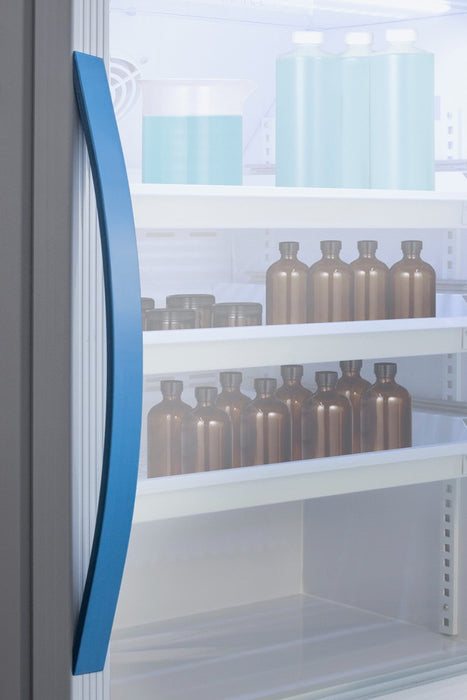 Accucold ADA Height Lab Refrigerator, 6 Cu.Ft., Glass Door, Removable Drawers - ARG6MLDR