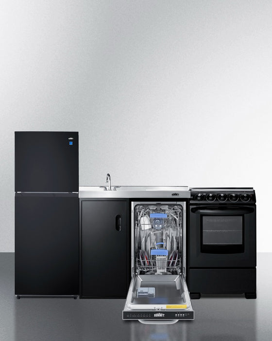 Accucold 80" Wide All-In-One Kitchenette with Range and Dishwasher - ACK80HT