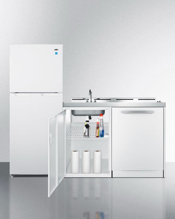 Accucold 71" Wide All-In-One Kitchenette with Dishwasher - ACKDW72