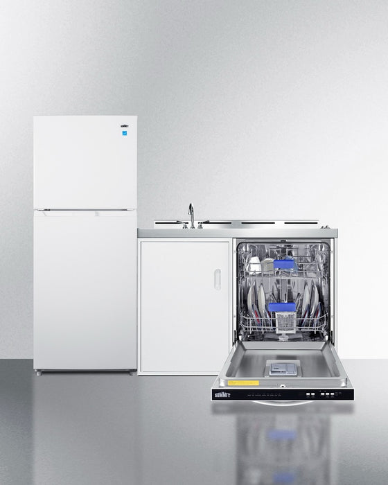 Accucold 71" Wide All-In-One Kitchenette with Dishwasher - ACKDW72