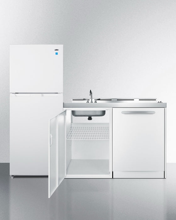 Accucold 71" Wide All-In-One Kitchenette with Dishwasher - ACKDW72