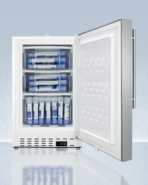 Accucold 20" Wide Built-In Healthcare All-Freezer, ADA Compliant - ADA305AFSSHVLHD