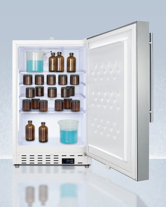 Accucold 20" Wide Built-In Healthcare All-Refrigerator, ADA Compliant - ADA404REFSSHVLHD