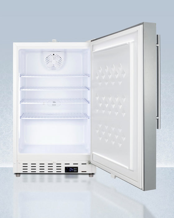 Accucold 20" Wide Built-In Healthcare All-Refrigerator, ADA Compliant - ADA404REFSSHV