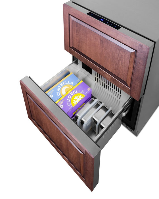 Accucold 24" Wide 2-Drawer All-Freezer, ADA Compliant - ADFD243CSS