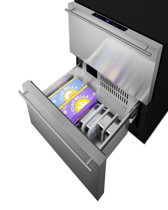 Accucold 24" Wide 2-Drawer All-Freezer, ADA Compliant - ADFD243