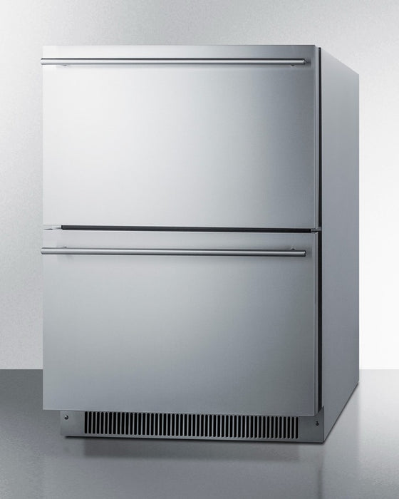 Accucold 24" Wide 2-Drawer All-Freezer, ADA Compliant - ADFD2D24