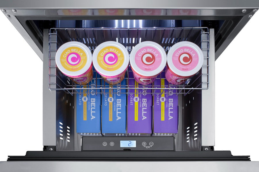 Accucold 24" Wide 2-Drawer All-Freezer, ADA Compliant - ADFD2D24