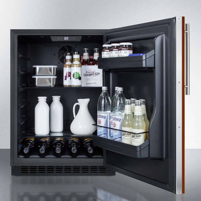 Accucold 24" Wide Built-In All-Refrigerator ADA Compliant (Panel Not Included) - AL54IF