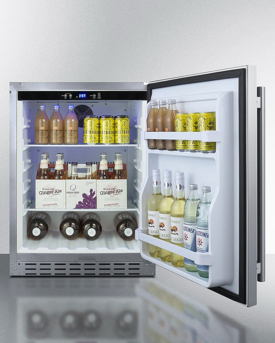 Accucold 24" Wide Built-In All-Refrigerator, ADA Compliant - AL55CSS