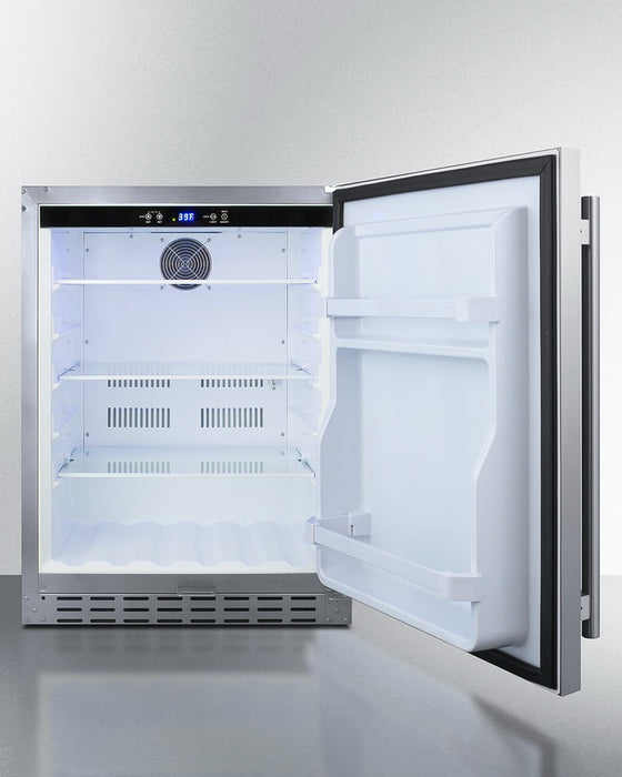 Accucold 24" Wide Built-In All-Refrigerator, ADA Compliant - AL55CSS
