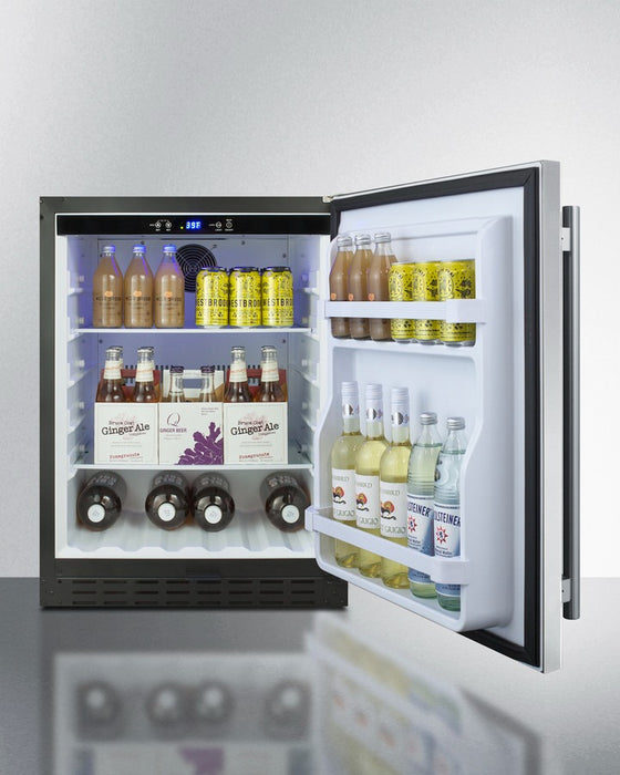 Accucold 24" Wide Built-In All-Refrigerator, ADA Compliant - AL55