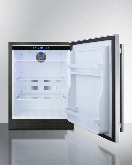 Accucold 24" Wide Built-In All-Refrigerator, ADA Compliant - AL55