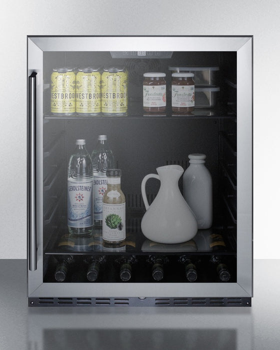 Accucold 24" Wide Built-In Beverage Center, ADA Compliant - AL57GCSS