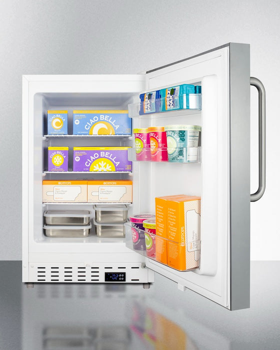 Accucold 21" Wide Built-In All-Freezer, ADA Compliant - ALFZ36SSTB