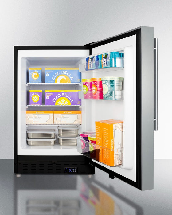 Accucold 21" Wide Built-In All-Freezer, ADA Compliant - ALFZ37BCSSHV