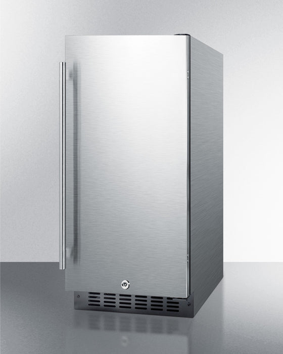 Accucold 15" Wide Built-In All-Refrigerator ADA Compliant - ALR15BCSS