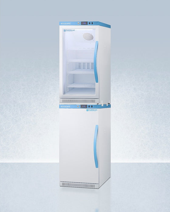 Accucold 20" Wide Performance Series All-Refrigerator/All-Freezer -  ARG31PVBIADA-AFZ2PVBIADASTACKLHD