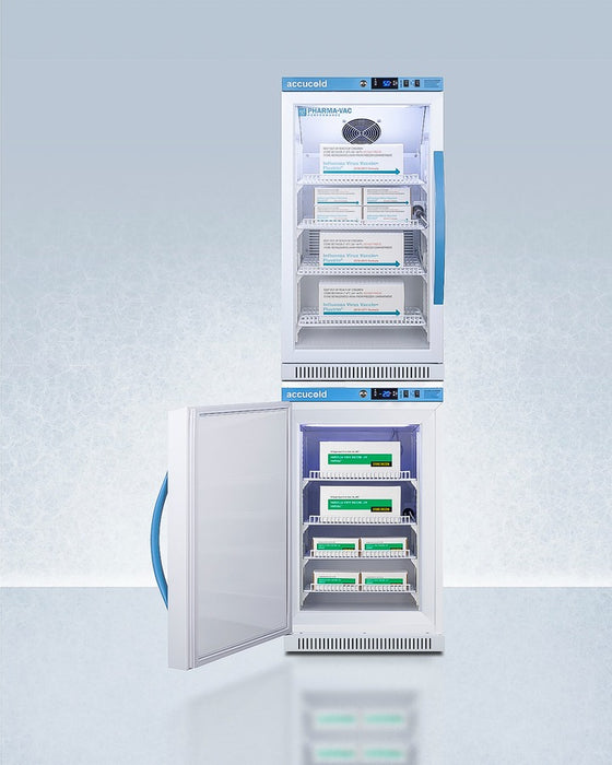 Accucold 20" Wide Performance Series All-Refrigerator/All-Freezer -  ARG31PVBIADA-AFZ2PVBIADASTACKLHD