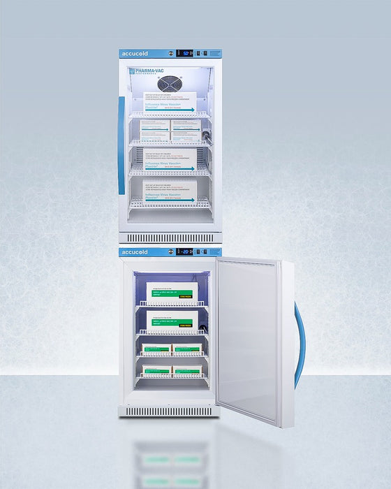 Accucold 20" Wide Performance Series All-Refrigerator/All-Freezer - ARG31PVBIADA-AFZ2PVBIADASTACK