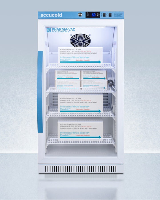 Accucold 2.83 Cu.Ft. ADA Height Vaccine Refrigerator, Certified to NSF/ANSI - ARG31PVBIADA456