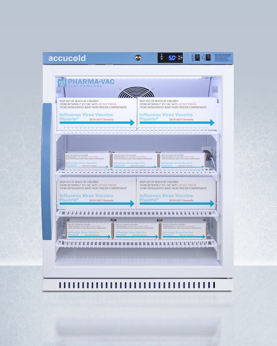Accucold 6 Cu.Ft. ADA Height Vaccine Refrigerator, Certified to NSF/ANSI 456 Vaccine - ARG61PVBIADA456