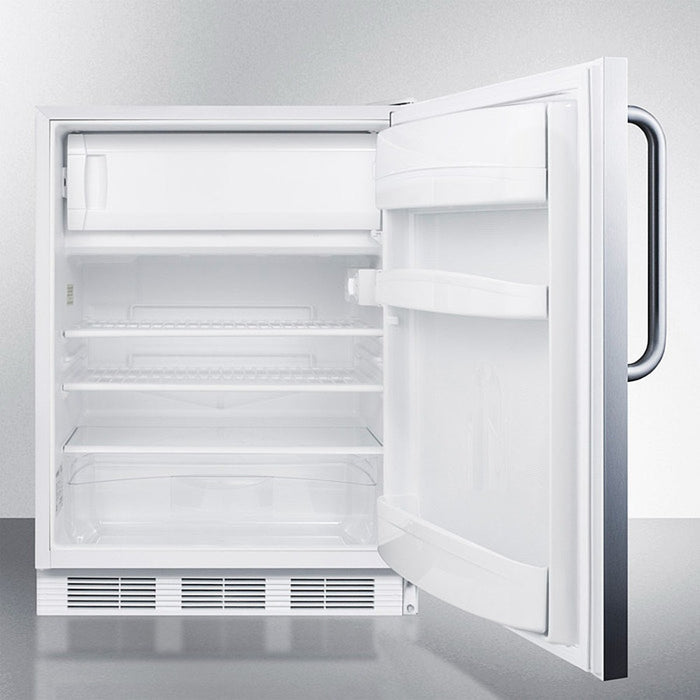 Accucold 24" Wide Refrigerator-Freezer, ADA Compliant - CT66LWSSTBADA