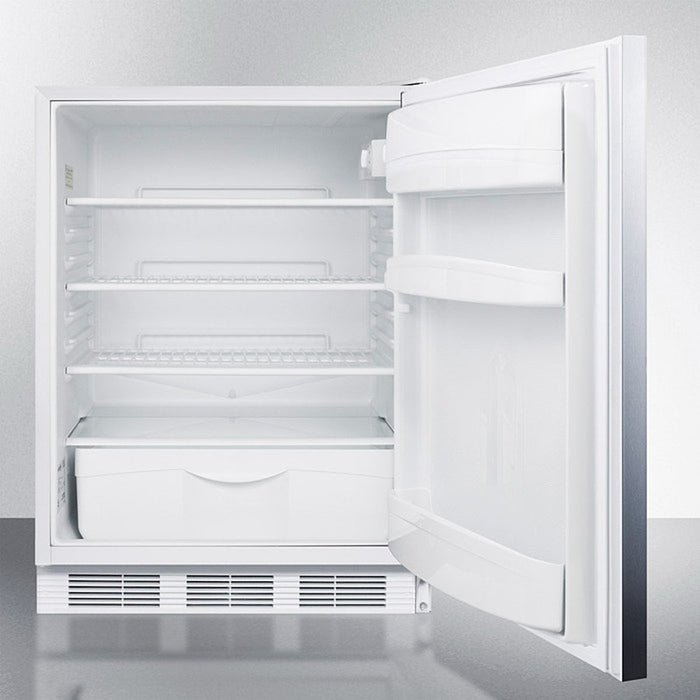 Accucold 24" Wide All-Refrigerator, ADA Compliant - FF6LW7SSHHADA
