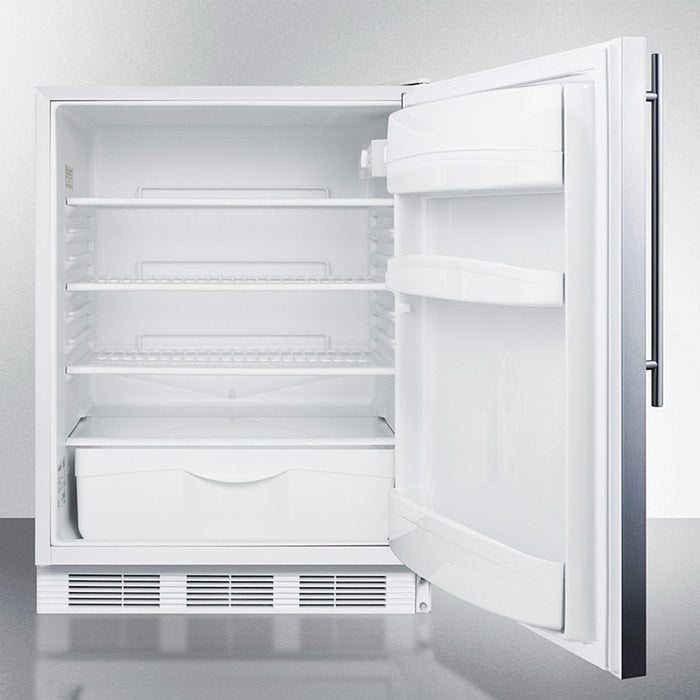 Accucold 24" Wide All-Refrigerator, ADA Compliant - FF6LW7SSHVADA