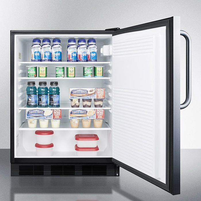Accucold 24" Wide All-Refrigerator, ADA Compliant - FF7BKSSTBADA