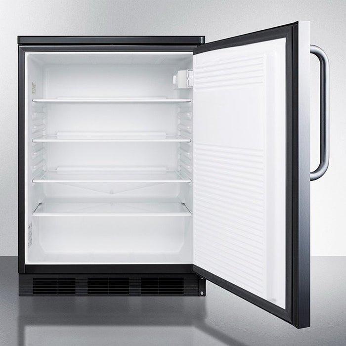 Accucold 24" Wide All-Refrigerator - FF7LBLKSSTB