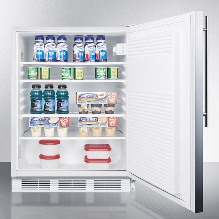 Accucold 24" Wide Built-In All-Refrigerator, ADA Compliant - FF7LWBISSHVADA