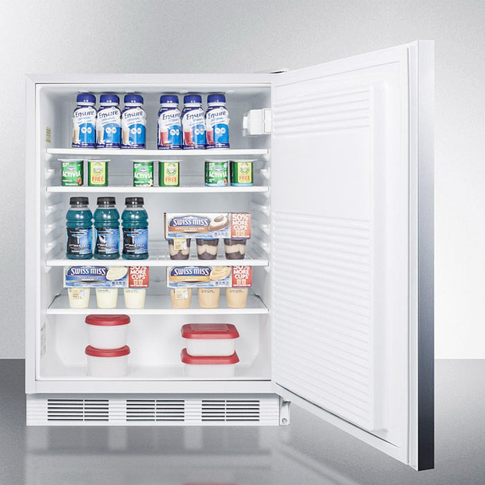 Accucold 24" Wide Built-In All-Refrigerator, ADA Compliant - FF7LWBISSHHADA